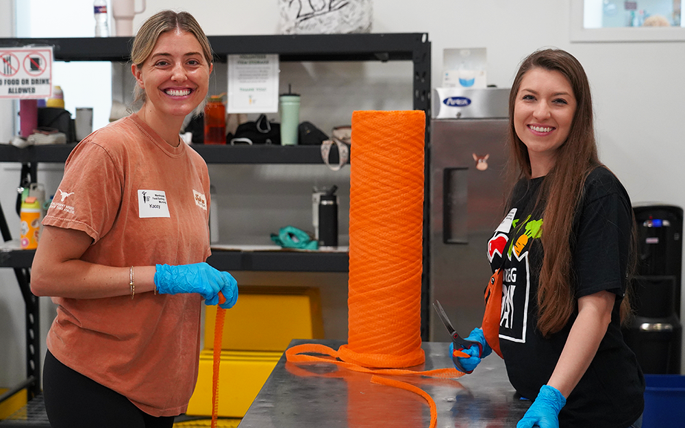 CoreGiving Volunteers in CTFB's SORT warehouse